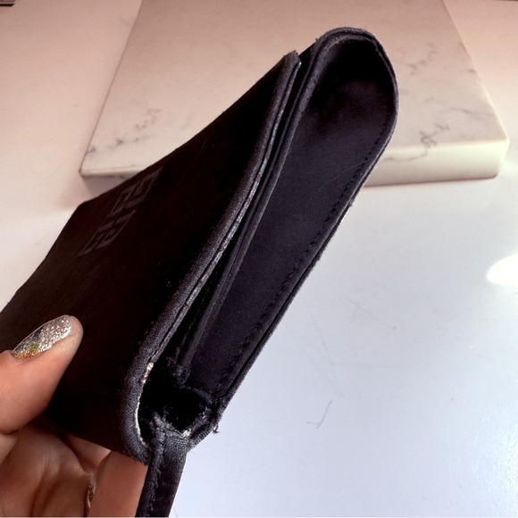 Vintage Givenchy Calfskin Satin Emblem Crossbody Black - Picture 14 of 16